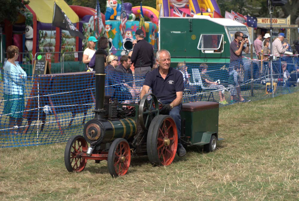 steam traction engine at fair